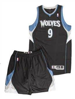 2011-12 Ricky Rubio Game Worn and Signed Rookie Minnesota Timberwolves Uniform (MeiGray)
